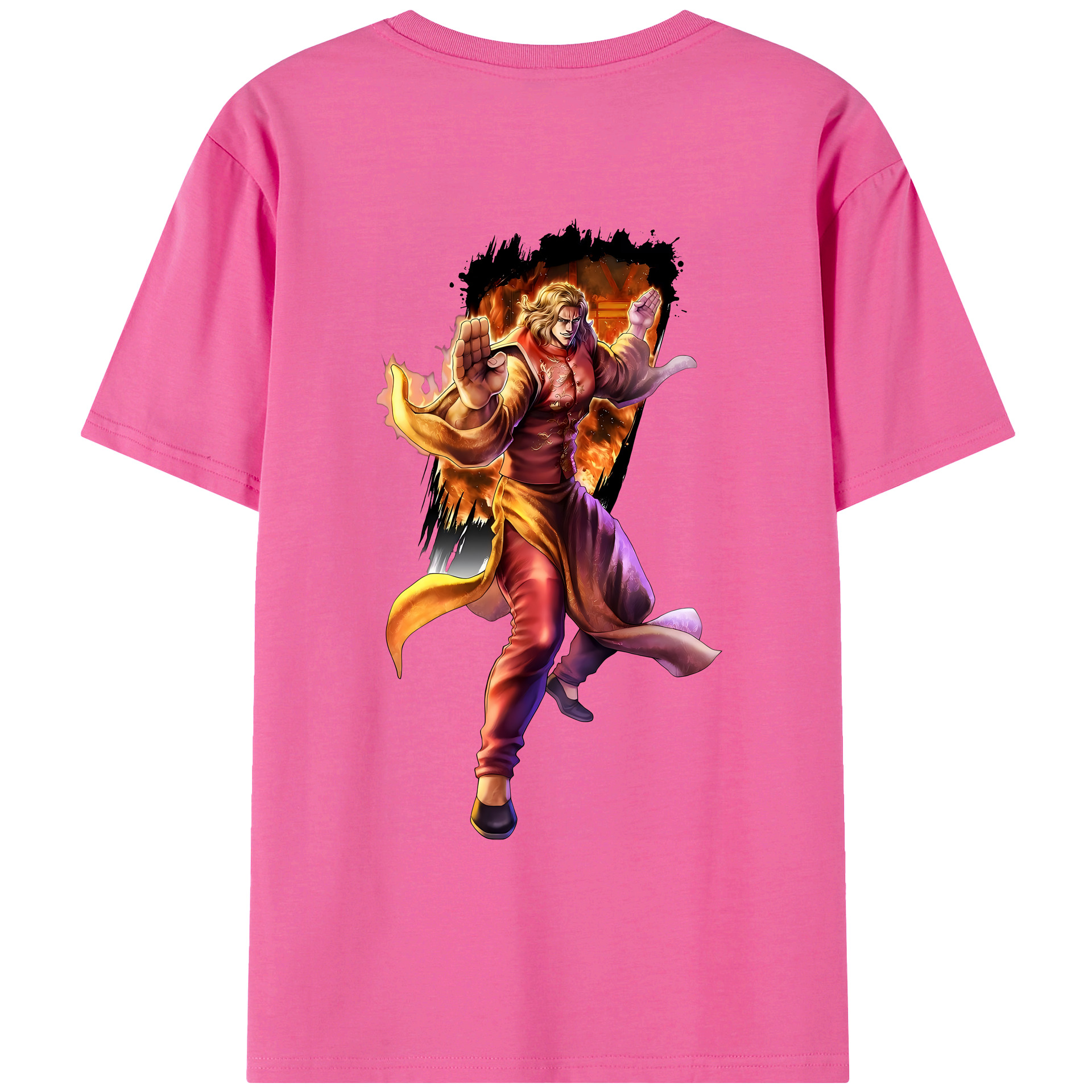 （画像用） 北斗の拳 Fist of the North Star レディース半袖Tシャツ(バックプリント)